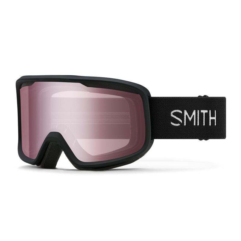 SMITH Frontier Goggles with Carbonic-x Lens â€“ Performance Snowsports Goggles with Replaceable Lens for Skiing & Snowboarding â€“ for Men & Women â€“ Black + Ignitor Mirror - Image 1